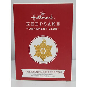HALLMARK A Glistening Gift for You 2018 Keepsake Ornament Club Christmas